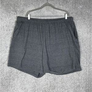 King Size Elastic‎ Waist Pull On Shorts Mens Size 4XL BIG Gray Pockets